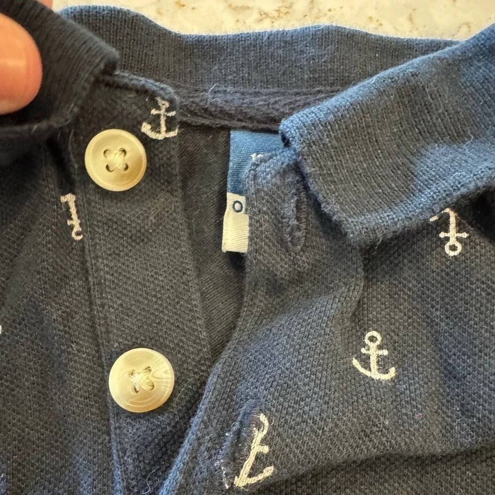 Old navy - Navy Blue Baby Onesie with Anchor Print